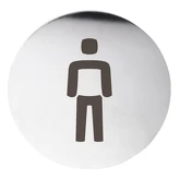 WC páni označení průměr 75mm, broušený nerez