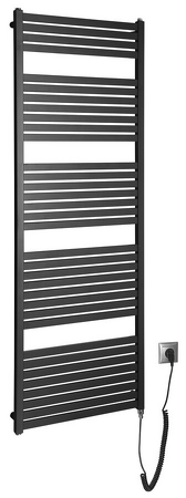 TONDI-E elektrické otopné těleso rovné 600x1690 mm, 800W, černá mat