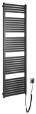 TONDI-E elektrické otopné těleso rovné 450x1690 mm, 600W, černá mat náhledová fotka produktu