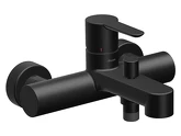 PU 022.21 Vanová nástěnná bat. s přep., bez setu, black náhledová fotka produktu