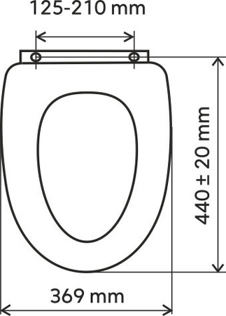 WC sedátko, duroplast bílá, panty tvrzený plast