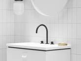 ES 018.20BLM Umyv. 3 otv. bat. 270 mm, bez výp., black matt náhledová fotka produktu