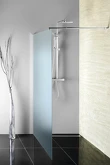 WALK-IN zástěna jednodílná k instalaci na zeď, 800x1900 mm, sklo Brick náhledová fotka produktu