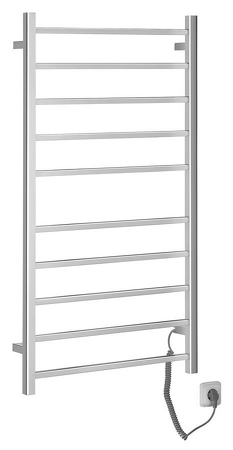 ESKINADO elektrický sušák ručníků, hranatý, 620x1160 mm, 120 W, nerez