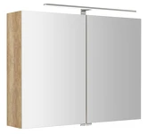RIWA galerka s LED osvětlením, 81x70x17cm, dub alabama náhledová fotka produktu