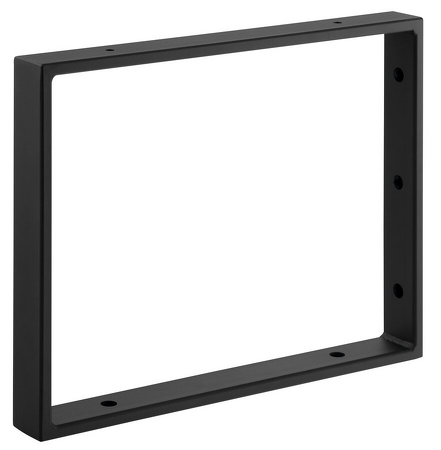 Podpěrná konzole 350x280x40mm, lakovaná ocel, černá mat, 1 ks