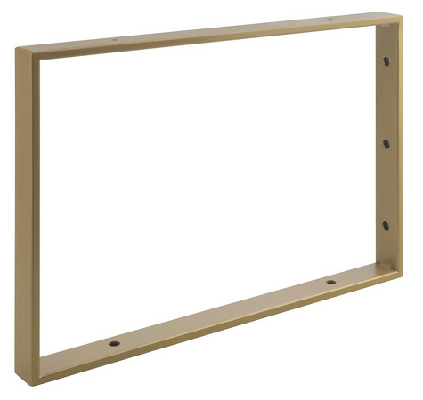 Podpěrná konzole 490x330x40mm, lakovaná ocel, zlatá mat, 1 ks