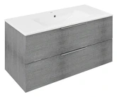 CIRASA umyvadlová skříňka 99,8x52x46cm, dub stříbrný náhledová fotka produktu