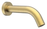 Nástěnná výtoková hubice, kulatá, 174mm, zlato mat náhledová fotka produktu