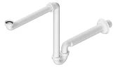 Umyvadlový sifon šetřící místo 5/4", DN32, bílá náhledová fotka produktu