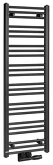 ALBRECHT otopné těleso 400x1250 mm, středové připojení, černá mat náhledová fotka produktu