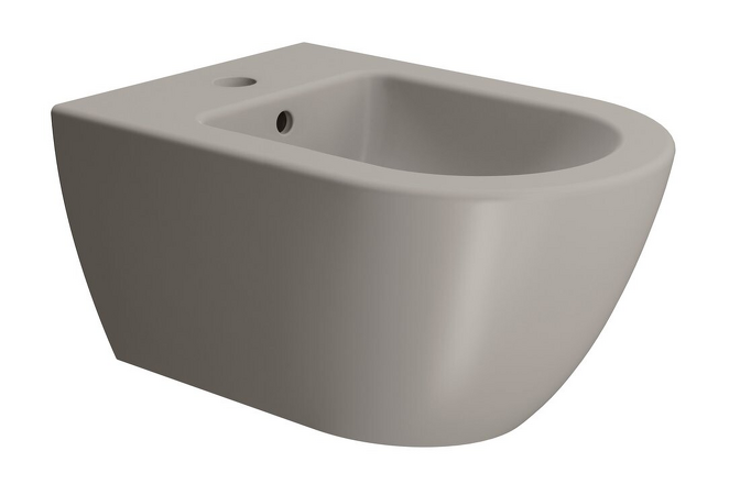 PURA bidet závěsný, 36x55 cm, tortora mat