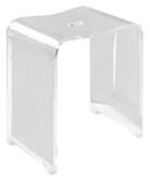 TRENDY koupelnová stolička 40x48x27,5cm, čirá náhledová fotka produktu