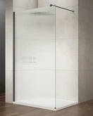 VARIO BLACK jednodílná sprchová zástěna k instalaci ke stěně, sklo nordic, 900 mm náhledová fotka produktu