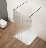 VARIO BLACK jednodílná sprchová zástěna do prostoru, sklo nordic, 800 mm náhledová fotka produktu