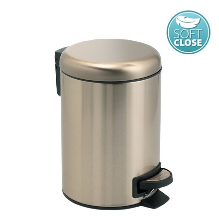 POTTY odpadkový koš 5l, Soft Close, zlato mat