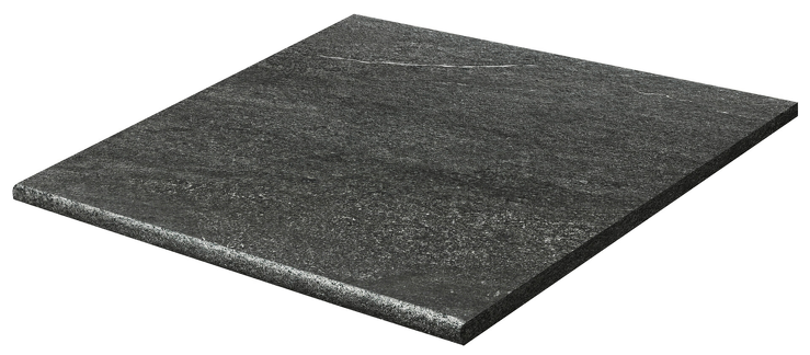 Quarzit outdoor, DCH66739, schodovka, 60 x 60 cm, černá