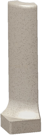 Taurus Granit, TSERH068, sokl s požlábkem-vnější roh, 2,3 x 8 cm, hnědošedá