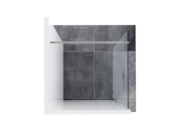 Walk In-Wall-90 v.200 černá+Transparent