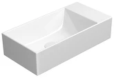 KUBE X keramické umyvadlo 50x25cm, bez otvoru, bílá ExtraGlaze náhledová fotka produktu