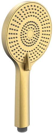 Ruční masážní sprcha, 3 režimy sprchování, průměr 120 mm, ABS/zlato mat