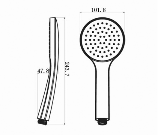 Podomítkový sprchový set s termostatickou baterií, box, 2 výstupy, černá mat