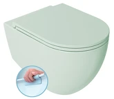 INFINITY závěsná WC mísa, Rimless, 36,5x53cm, zelená mint náhledová fotka produktu