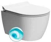 PURA závěsná WC mísa, Swirlflush, 35x46cm, bílá dual-mat náhledová fotka produktu