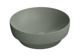 PURA keramické umyvadlo na desku, průměr 40cm, agave mat
