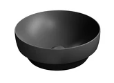 PURA keramické umyvadlo na desku, průměr 40cm, černá mat náhledová fotka produktu