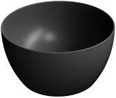 PURA keramické umyvadlo na desku, průměr 42x22cm, černá mat