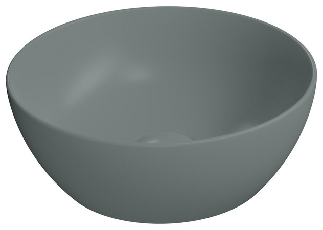 PURA keramické umyvadlo na desku, průměr 32cm, agave mat