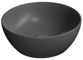 PURA keramické umyvadlo na desku, průměr 32cm, černá mat náhledová fotka produktu