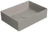 KUBE X keramické umyvadlo na desku, 50x37cm, tortora mat náhledová fotka produktu