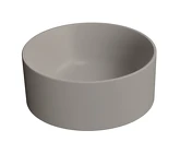 KUBE X keramické umyvadlo na desku, průměr 32cm, tortora mat náhledová fotka produktu