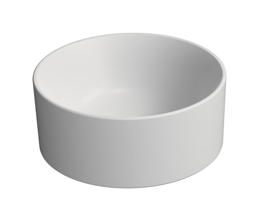 KUBE X keramické umyvadlo na desku, průměr 32cm, bílá mat