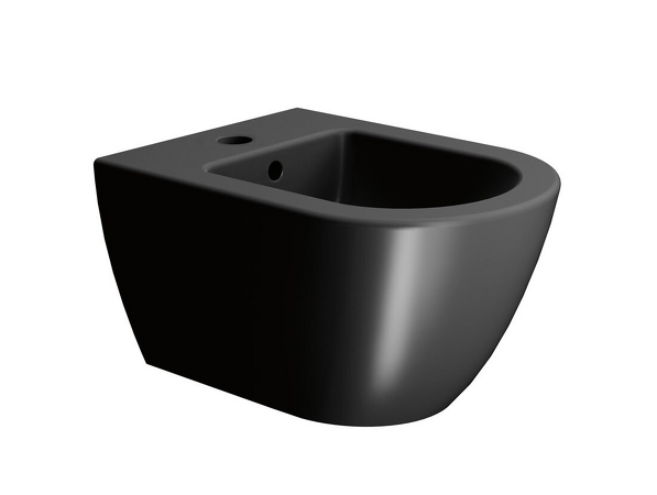 PURA bidet závěsný 36x50cm, černá mat