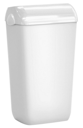 COLORED odpadkový koš nástěnný s víkem 23l, ABS, bílá