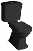 RETRO WC kombi, zadní odpad, černá-chrom náhledová fotka produktu