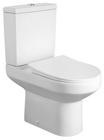 VERMET WC kombi mísa, spodní/zadní odpad, bílá