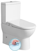 JALTA WC kombi, Rimless, s elektronickým bidetem CLEAN STAR, spodní/zadní odpad, bílá náhledová fotka produktu