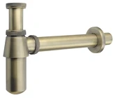 RETRO umyvadlový sifon 5/4", odpad 32mm, tmavý bronz náhledová fotka produktu