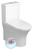 LEON RIMLESS WC kombi mísa s nádržkou, spodní/zadní odpad, bílá náhledová fotka produktu