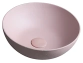 FORMIGO betonové umyvadlo na desku, Ø 39cm, růžová náhledová fotka produktu