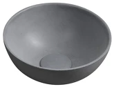 MINOR betonové umyvadlo na desku, Ø 26cm, šedá náhledová fotka produktu