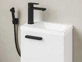 CR II 112.20BL Umyvadlová baterie 175 mm, s bidetovou sprškou, černá náhledová fotka produktu
