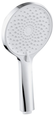 Ruční masážní sprcha, 4 režimy sprchování, průměr 123mm, chrom