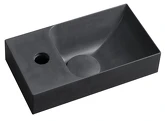 PICCOLINO betonové umývátko 30,8x17cm, baterie vlevo, antracit náhledová fotka produktu