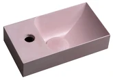 PICCOLINO betonové umývátko 30,8x17cm, baterie vlevo, růžová náhledová fotka produktu