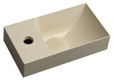 PICCOLINO betonové umývátko 30,8x17cm, baterie vlevo, žlutá náhledová fotka produktu